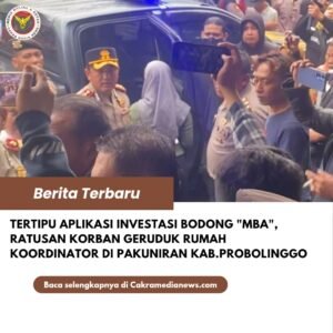 ‎Ratusan Korban Aplikasi Investasi Bodong ‘MBA’ Kepung Rumah Terduga Koordinator Di Pakuniran