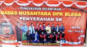 Pengukuhan Pelantikan Madas Nusantara DPK Blega Di Pendopo Kecamatan Blega